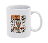 Tigre Samedi, Saint Dimanche Tasse Porcelaine Tasses Pratiques Tasse À Café 330Ml Pour Chocolat Chaud Femme Thé