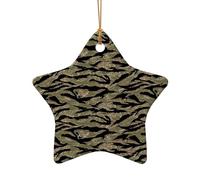 Tigre Stripe Camo Décoration de Noël - Décoration de sapin de Noël, bas de Noël, idée cadeau festive, cadeaux pour amis