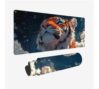 Tigre Tapis de Souris Ciel Étoilé Tapis Souris 600x300x3mm sous Main Bureau Gaming Accessoire, Mouse Pad pour Clavier avec Bords Surpiqués et Dos Antidérapant, Haute Précision et Vitesse, pour Gamer