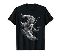 Tigre Tenant Un Arc et Une flèche Motif Animal Illustration Tigre T-Shirt