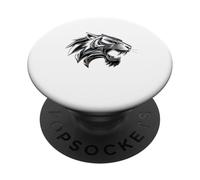 Tigre tigrr Zoo Jungle Chat Rugissant PopSockets PopGrip Adhésif