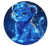 Tigre vibrante 1000 Pièces Puzzle Rond Puzzles Classiques Le Tigre Sage Puzzle Circulaire Créatif - Jeu Éducatif Pièces Parfaitement Assorties Ami Intéressants Cadeau Unique 1000pcs (67.5x67.5cm)