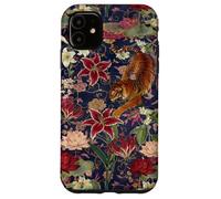 Tigre Vintage Amidst Blossoms Asiatique Jardin Art Fleur Amoureux Coque pour iPhone 11