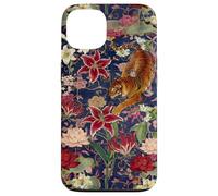 Tigre Vintage Amidst Blossoms Asiatique Jardin Art Fleur Amoureux Coque pour iPhone 13