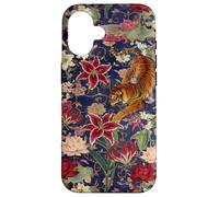 Tigre Vintage Amidst Blossoms Asiatique Jardin Art Fleur Amoureux Coque pour iPhone 16