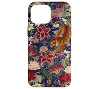 Tigre Vintage Amidst Blossoms Asiatique Jardin Art Fleur Amoureux Coque pour iPhone 16 Pro Max