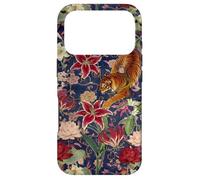 Tigre Vintage Amidst Blossoms Asiatique Jardin Art Fleur Amoureux Coque pour iPhone 17 Pro