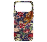 Tigre Vintage Amidst Blossoms Asiatique Jardin Art Fleur Amoureux Coque pour iPhone 17 Pro Max