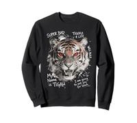 Tigre Yeux Rouges en colère Style Urbain Vibes Sweatshirt