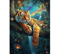 Tigreau faisant la sieste sur une branche 500 Pièces Puzzle Famille En Carton Sans Déformation Faune sauvage et animaux de compagnie Difficulté Moyenne Activité Familiale Anti-Stress Jeu De Société So