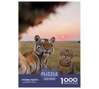 TigrePuzzle 1000 Pièces Animaux Contes Magiques, Adultes/Enfants, Illustration Originale, Art Mural, Cadeau Unique 70x50cm/1000pcs