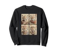 Tigres Mignons Feuilles d'automne Animaux de la forêt Automne esthétique Sweatshirt