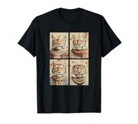 Tigres Mignons Feuilles d'automne Animaux de la forêt Automne esthétique T-Shirt