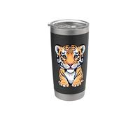 Tigres mignons parfaits pour les amoureux des animaux Gobelet isotherme en acier inoxydable double paroi