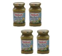 Tigullio : « Gran Pesto alla Genovese » Pesto délicat et crémeux - Paquet de 4 paquets de 190 ml [ importation italienne ]