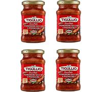 Tigullio: Gran Pesto Pomodori Secchi e Pistacchi Lot de 4 paquets de tomates séchées et de pistache 190 ml