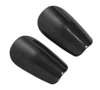 Tihebeyan 2pcs Soccer Shin Guards Football Tads Shin Parmands Léger en Fibre de Carbone Protection de la Grille EVA Breffable avec Sangles Réglables pour Les Joueurs pour Les Jeunes Adultes (Black)