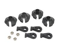 Tihebeyan Ensemble D'automobile Rodeur de Rodeur en Plastique Noir 1/7 1/8 Rc, Conduite Stable avec des Vibrations Réduites, Résistant à l'usure