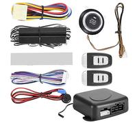 Tihebeyan Kit D'entrée sans clé du Système D'alarme de Voiture, Arrêt de Départ Intelligent pour la Protection et la sécurité des Véhicules avec Télécommande, pour Les Voitures 12V