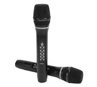 Tihebeyan Microphone Dynamique Dynamique sans Fil pour Un Double Convoyeur pour Thui à L'extérieur du Microphone de karaoké pour Les Fêtes de Famille, Conception D'alliage en Aluminium équilibré