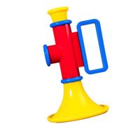 Tihebeyan Plastic Horn Toy Toy éducatif Trumpet Musical Instrument pour Les Enfants d'anniversaire du Jeu Multifonctionnel (Rouge)