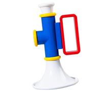 Tihebeyan Plastic Horn Toy Toy éducatif Trumpet Musical Instrument pour Les Enfants d'anniversaire du Jeu Multifonctionnel (Blue)
