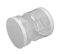 Tihebeyan Pot à Cornichons en Verre Sablier Hermétique pour Séparation Sèche et Humide 11,3 X 13,5 X 11,5 Cm en ABS Blanc avec Couvercle étanche et Distributeur à Rabat