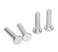 Tihebeyan Rivets en Aluminium Massif à Tête Plate GB867 M6 de Haute qualité, 20 Pièces, Effet de Fixation pour une Installation Facile (M6*25)