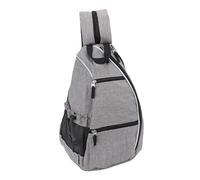 Tihebeyan Sac à écharpe Sportive, Sac à écharpe Portable avec 5 Poches, Bandoulière Réglable pour Paddle Tennis Racket Canvas Sports Gear Accessoires