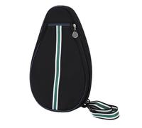 Tihebeyan Sac de Tennis, 2 Sacs à écharpe de Tennis à Raquette avec Toile à épreuves à épreuves Rembourrées Strap ALIGNABLE pour Les Hommes de Sport Féminins (Black)