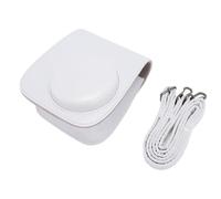 Tihebeyan Sac en Cuir PU de Chambre Instantanée avec Bandoulière, Cadres Photo et Miroir Selfie pour Mini 12 Utilisateurs (White)