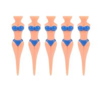 Tihebeyan Tee de Golf, Tees de Golf 5pcs Golf Tees Plastic Anti Slip Lady Bikini Girl Golf Practiété (Blue)