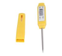 Tihebeyan Thermomètre à Aliments Numériques, Style Thermomètre à Lecture Instantanée avec Sonde à Haute Précision pour la Fabrication de Bonbons à Frire de Liquide de Viande (YELLOW)
