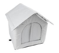 Tihebeyan Varier de Maison de Chat en Plein Air Refuge Hiver (Grey)
