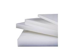 TIHONORI 10Pcs PP Planche Rigide Planche Plastique Planche Blanche Planche PVC Planche Nylon Planche PE 100X100mm Épaisseur 8-10Mm,10mm