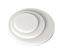 TIHONORI 2 Plaques en Plastique Rondes en PP Blanc, Tampon De Disque en Plastique Dur, Couvercle D'Aquarium Rond, Diamètre 100 Mm, Épaisseur 5-10 Mm,8mm