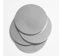 TIHONORI 4 disques en Acier Inoxydable de 80 mm de diamètre d'épaisseur 1 mm à 10 mm Plaque métallique Ronde pour Le Bricolage, l'artisanat et l'utilisation Industrielle,4mm