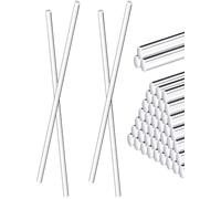 TIHONORI 50 pièces de Longueur 10cm bâtons acryliques Transparents tiges de Chevilles acryliques de 2 mm à 5 mm de diamètre pour Bricolage Bricolage décorations de fête,5mm