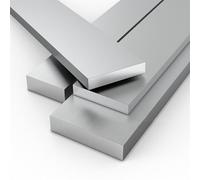 TIHONORI Barre Plate Aluminium 6061, 3-5Mm D'épaisseur, 500Mm De Longueur, Plaque Carrée pour Artisanat Et Projets DIY,5 * 35mm