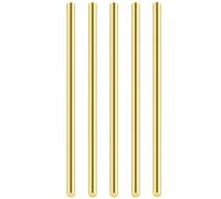 TIHONORI Barres en Laiton, Tige Ronde Solide en Laiton, 500mm de Longueur, pour Matériel de Bricolage, Modèles de Voitures, Avions, Bateaux, Navires,5 Pcs 4.8 mm