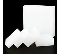 TIHONORI Blocs Carrés en Caoutchouc Silicone - Blocs en Caoutchouc Anti-Vibrations, Résistant à la Chaleur, Insonorisation pour Joint DIY, Machines,80x80x20mm/4 Pcs