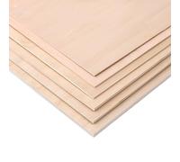 TIHONORI Feuilles de Tilleul, Feuilles de Bois Non finies de 9 mm d'épaisseur pour l'artisanat Gravure sur Bois Peinture Découpe Laser,25cm*25cm (5pcs)