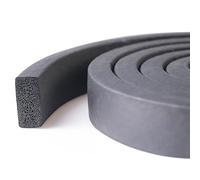 TIHONORI Joint Mousse Carré EPDM 1m, Épaisseur 20-50mm - Bande d'Étanchéité Porte/Fenêtre, Isolation Anti-Courants d'air, Anti-Bruit et Thermique pour Maison & Véhicule,40 × 60mm