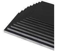 TIHONORI Plaque HDPE Noir 10mm Épaisseur Polyéthylène Haute Densité Robuste Résistante à la Corrosion Panneau Rigide Atelier Bricolage Industriel,400 × 600mm