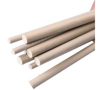TIHONORI Tige Peek 10-20mm Diamètre 200mm Longueur Polyether Ether Ketone Haute Température Usinable Plastique Technique Résistant Produits Chimiques Industriel Précision ESD Anti-Statique,10mm