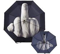 TIHOOD Parapluie pliable amusant avec doigt d'honneur Cadeau créatif pour homme/femme