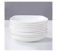 Tiiiopkvvv Assiette à dîner 10 pièces Assiettes à dîner de cuisine Ensemble de vaisselle pour les plats, assiettes à apéritif, plats à salade et à dessert, passe au four micro-ondes et au