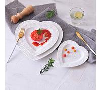 Tiiiopkvvv Assiette à dîner, assiettes à dîner, bol à salade, ensemble d'hôtel familial, vaisselle domestique, décoration d'accessoires de cuisine, assiette (couleur : 17,8 cm) (17,8 cm)