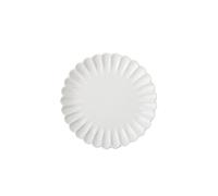 Tiiiopkvvv Assiettes plates de 20,3 cm, ensemble de vaisselle en céramique en forme de chrysanthème pour salade, pâtes, plats à dessert et assiettes d'apéritif. Passe au four à micro-ondes et au