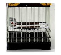 Tiiiopkvvv avec housse cage en plastique petits oiseaux suspendus coquillages nid d'oie nichoir à oiseaux cage perroquet maison extérieur cage perchoirs à oiseaux (couleur : marron) (noir)